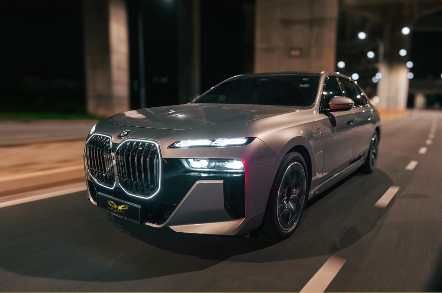 Rent a 2023 BMW 750e in Kuala Lumpur — Plug-in hybrid flagship luxury.